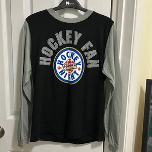CBC Sports -Long Sleeve Tee Shirt Hockey Fan - Hockey Night in Canada SZ: Large
